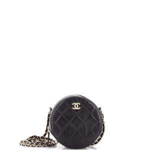 Chanel Round Clutch With Chain Debossed #229671C22B